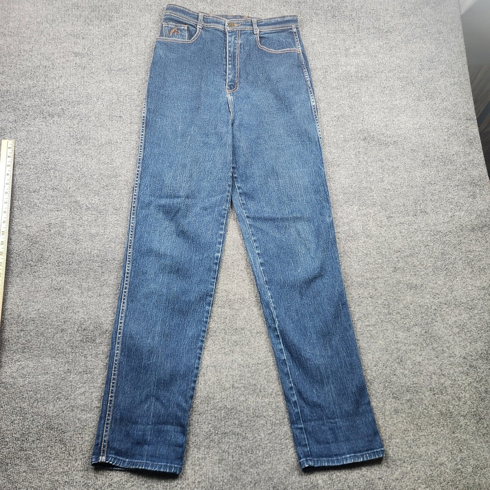 Vintage Jordache High Waisted Jeans Straight Leg Medium Wash Blue Sz 16 31x31.5